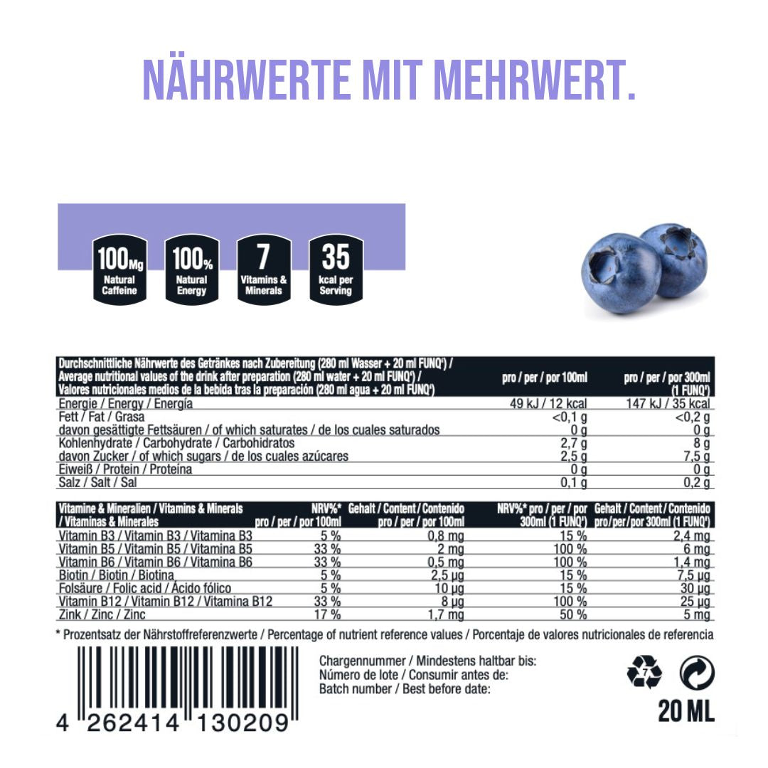 Energy Shot Blueberry (15 Stück)