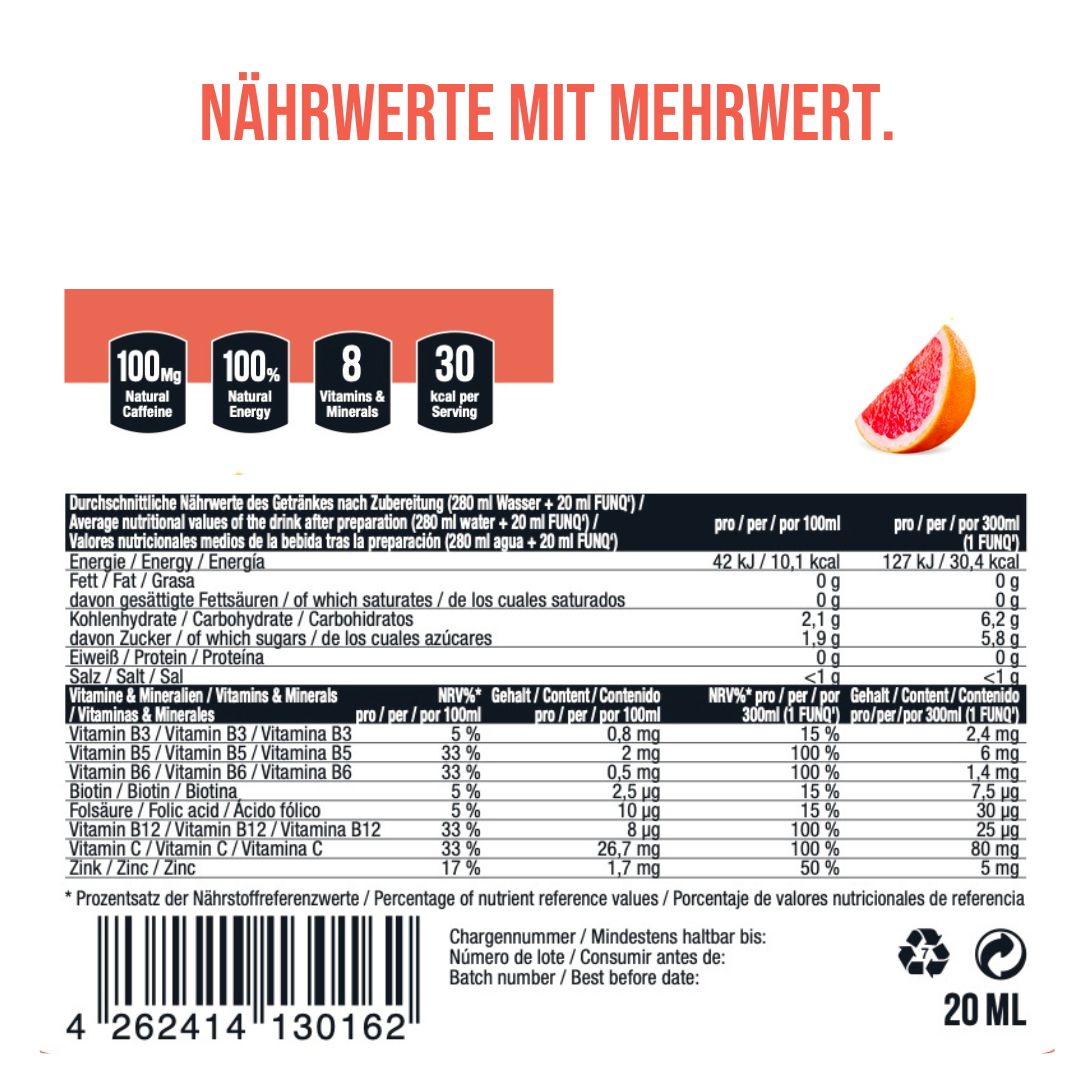 Energy Shot Grapefruit (15 Stück)