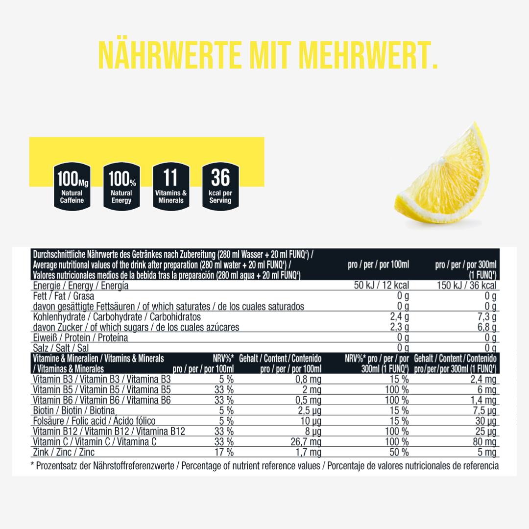 Energy Shot Lemon (15 pieces)